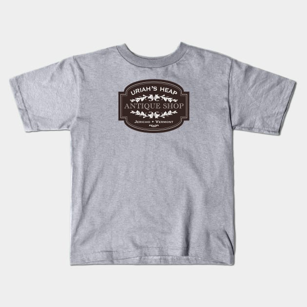 Uriah’s Heap Antique Shop, Jericho, Vermont- Wednesday Addams Kids T-Shirt by Kraken Sky X TEEPUBLIC